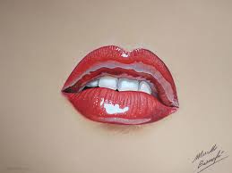color pencil drawing lips 3 full image