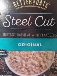 With that said i eat gluten free rolled oats every morning with eggs and egg whites because it fits my daily needs and i am having success with it. Instant Oatmeal Original Better Oats 328