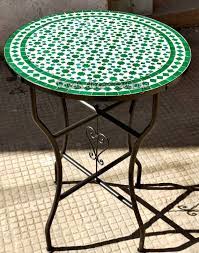 Moroccan Bistro Table Made Of Mosaic