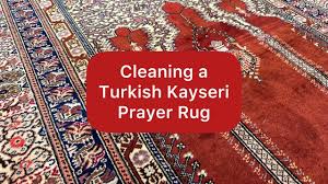 cleaning a turkish prayer rug from