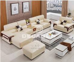 pure leather sofa imported used gebeya
