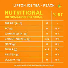 lipton peach ice tea non carbonated