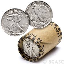 90 Silver Walking Liberty Half Dollar Roll 20 Coins 90 Percent Silver