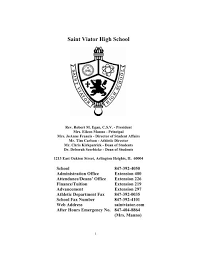 Police report information if your credit card was stolen. Saint Viator High School