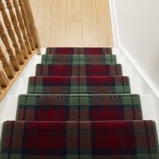runrug tartan red green stair carpet runner width 2 foot