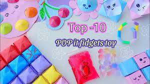 10 diy fidget toy how to make pop it