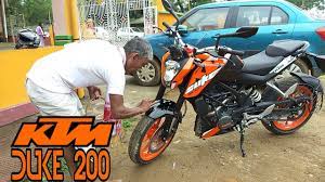 taking delivery of my ktm duke 200 2018