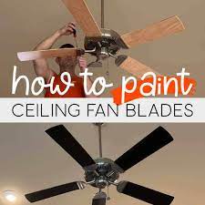 how to paint ceiling fan blades