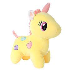 yellow unicorn soft 28 cm plush toy