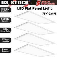 4 Pack 2x4ft Led Panel Light 75w