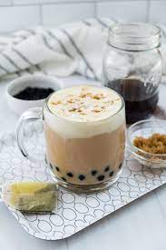 brown sugar boba milk tea recipe with