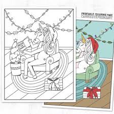 The unicorn coloring pages activity can help children to hold a writing tool the right way which aids the development of their finger, hand and wrist muscles. Free Christmas Coloring Page Unicorn Santa Reading A Book Believe In Yourself Free Christmas Coloring Pages Christmas Coloring Pages Christmas Tree Coloring Page