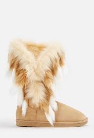 Winters Coming Furry Fuzzie In Tan Get Great Deals At Justfab