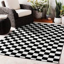 5x7 geometric polypropylene area rug