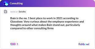 Bain Is The No 1 Best Place To Work In