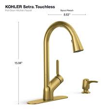 kohler setra single handle touchless