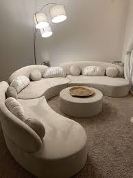 Rounded Sofa Elegance Embrace Comfort