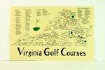 Virginia Golf Courses Map - Etsy Canada