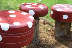 ecofriendly diy mushroom stool
