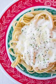 The following is an adaptation of dave's creamy shrimp fettuccine recipe. 5 Ingredient Cream Cheese Alfredo Sauce Recipe The Kitchen Magpie