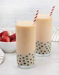 strawberry milk tea boba healthy