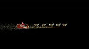 Santa sleigh reindeer flying gold silhouette merry christmas. Flying Santa Sleigh Stock Footage Royalty Free Stock Videos Pond5