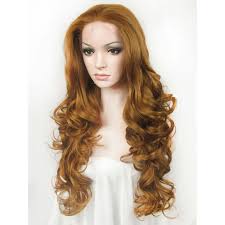 24 Inch Handemade Long Body Wavy Light Brown Lace Front Wigs