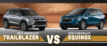 Of cargo volume this suv comes standard with chevy safety assist† and a long list of additional safety and driver bonus earnings can be used on the purchase or lease of eligible, new 2021 or 2020 gm vehicles and. 2021 Chevrolet Trailblazer Vs 2020 Chevrolet Equinox