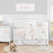 baby girl nursery crib bedding set