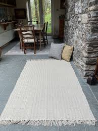 natural rug geometric cream cotton rugs