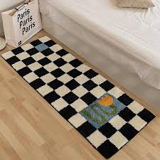 runner rug checd area rug with