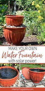 Handmade Solar Powered Water Fountain