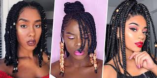 Most recently, knotless braids have gained fame as they can be lighter and less painful than regular box braids. 11 Pretty Box Braid Hairstyles 2018 Box Braids Ideas Inspiration