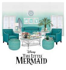 the little mermaid inspired living room