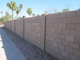 Concrete Block Fence Wall Ideas 14