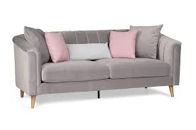 avoca grey velvet 3 seater sofa archives