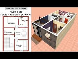 1 bed room house plan you