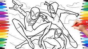 the spider verse coloring pages