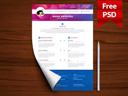 Free templates, simply click and download. 25 Modern And Wonderful Psd Resume Templates Free Download Psd Templates Blog