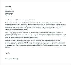 College Reference Letter Template Wsopfreechips Co