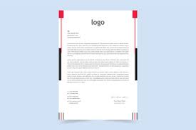 creative letterhead design vector