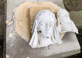 Two Statues That Stood Outside A Church