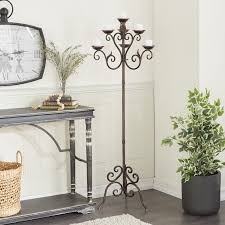 wrought iron floor candle holders foter