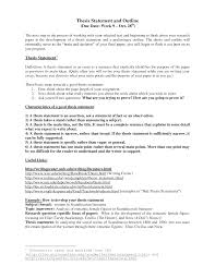 Thesis Statements Examples For Research Paper