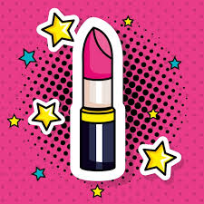 premium vector lipstick pop art style