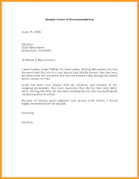 Recommendation Letter For Colleague Template Of Example Job Writing