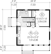 One Bedroom Cottage House Plan Plan 9801