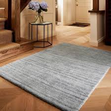 hand loom woven wool rug halway
