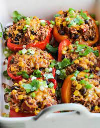 Southwest Stuffed Bell Peppers gambar png