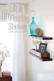 diy floating shelves